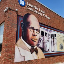 Walldog mural at Lincoln Land Community College