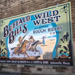 Buffalo Bills Wild West Show Walldog mural