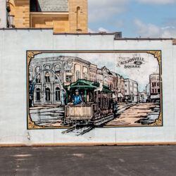 Walldog mural in Jacksonville, IL